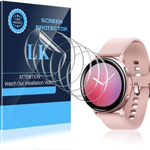 LK 6 Pack Samsung Galaxy Watch 4 40mm / Galaxy Watch Active 2 40mm / Galaxy Watch Active Screen Protector, Max Coverage, HD Clear, Anti-Scartch Self-Healing Flexible film fot Galaxy Watch 40mm
