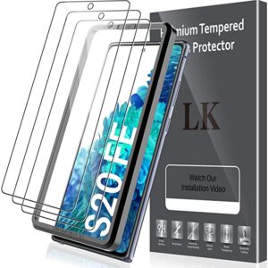 LK 3 Stück Schutzfolie Kompatibel mit Samsung Galaxy S20 FE Panzerglas, Galaxy S20 FE Folie, HD Klar Displayschutzfolie, Kratzen, Blasenfrei, Einfacher Montage