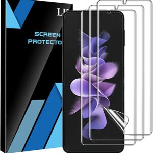 [3 Pack] LK Samsung Galaxy Z Flip 3 Screen Protectors, Self-Healing TPU Film, Scratch-Resistant, Crystal Clear, Bubble-Free, Sensitive Touch, Ultra-Thin Screen Protectors for Galaxy Z Flip 3, 6.7-Inch