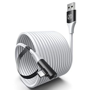 LK 16 FT Link Cable Compatible with Oculus/Meta Quest 2/1 and PC/Steam VR,VR Link Headset Cable High Speed PC Data Transfer Fast Charging USB 3.0 to USB C Cable for VR Headset and Gaming PC (Grey)