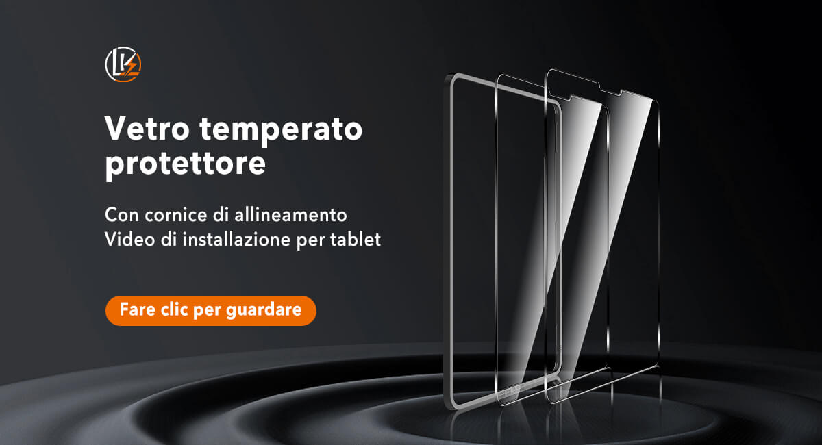LK-Direct Pellicola protettiva in vetro temperato con video di installazione del telaio di allineamento per tablet
