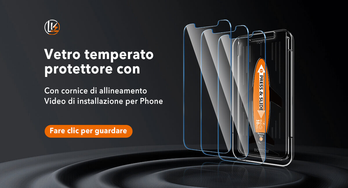 LK-Direct Protezione in vetro temperato con vassoio di allineamento con video di installazione adesivo per telefono