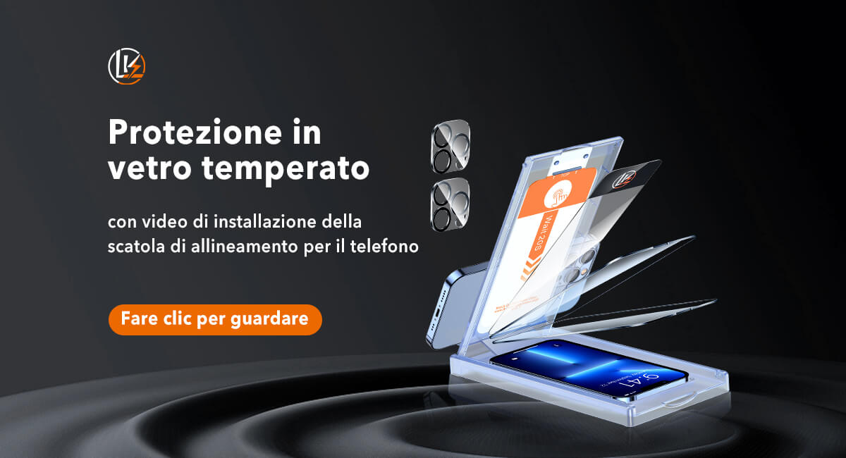 LK-Direct Pellicola protettiva in vetro temperato con video di installazione della scatola di allineamento per telefono