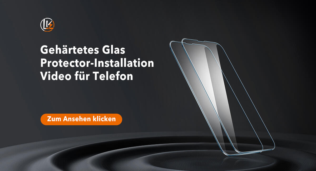 LK-Direct Video zur Installation des gehärteten Glasschutzes für das Telefon