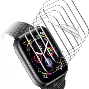 LK 8 Stück Schutzfolie Kompatibel mit Apple Watch Series 7 45mm