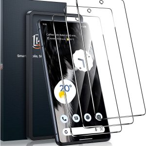 [3 Pack] LK Screen Protector for Google Pixel 7, Tempered Glass Screen Protector,  Scratch Resistant, Bubble Free, Case Friendly, HD Screen, Easy Installation