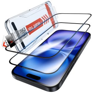 LK Panzer Schutz Glas für iPhone 16, iPhone 15 Schutzfolie