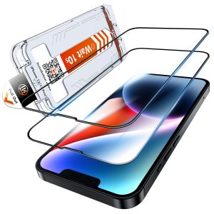 LK 2 Stück für iPhone14/iPhone 13 Pro/iPhone 13/iPhone 16e für Panzerglas | [Auto-Installation] 0 Staub & Blasen, 9H Härte Bruchsicher Kratzfest Schutzglas, Anti-Fingerabdruck, HD-klar