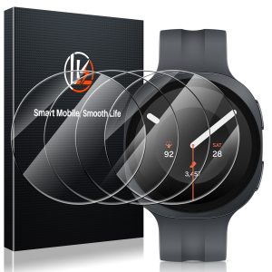 LK 4 Stück für Samsung Galaxy Watch 9/8 44mm für Panzerglas | HD Klar, Anti-Staub, Blasenfrei, Einfache Installation, 9H [Premium] Hartglas