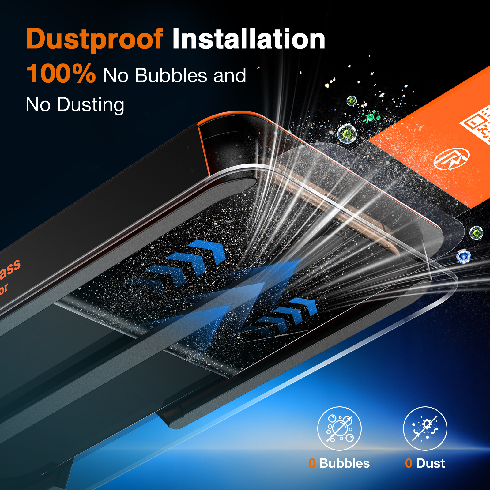 LK für iPhone 16 Pro Panzerglas, Staubfreie 1-Schritt-Montage, Full Coverage HD Displayschutz, blasenfrei, kratzfest, bruchsicher, Anti-Fingerabdruck, kompatibel mit Hülle, 2 Stück - Image 2