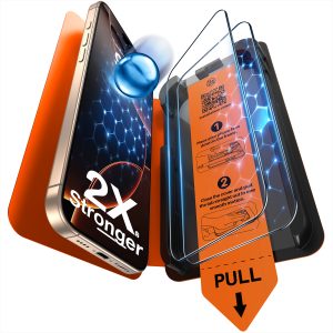 LK für iPhone 16 Pro Max Panzerglas, Staubfreie 1-Schritt-Montage, Full Coverage HD Displayschutz, blasenfrei, kratzfest, bruchsicher, Anti-Fingerabdruck, kompatibel mit Hülle, 2 Stück